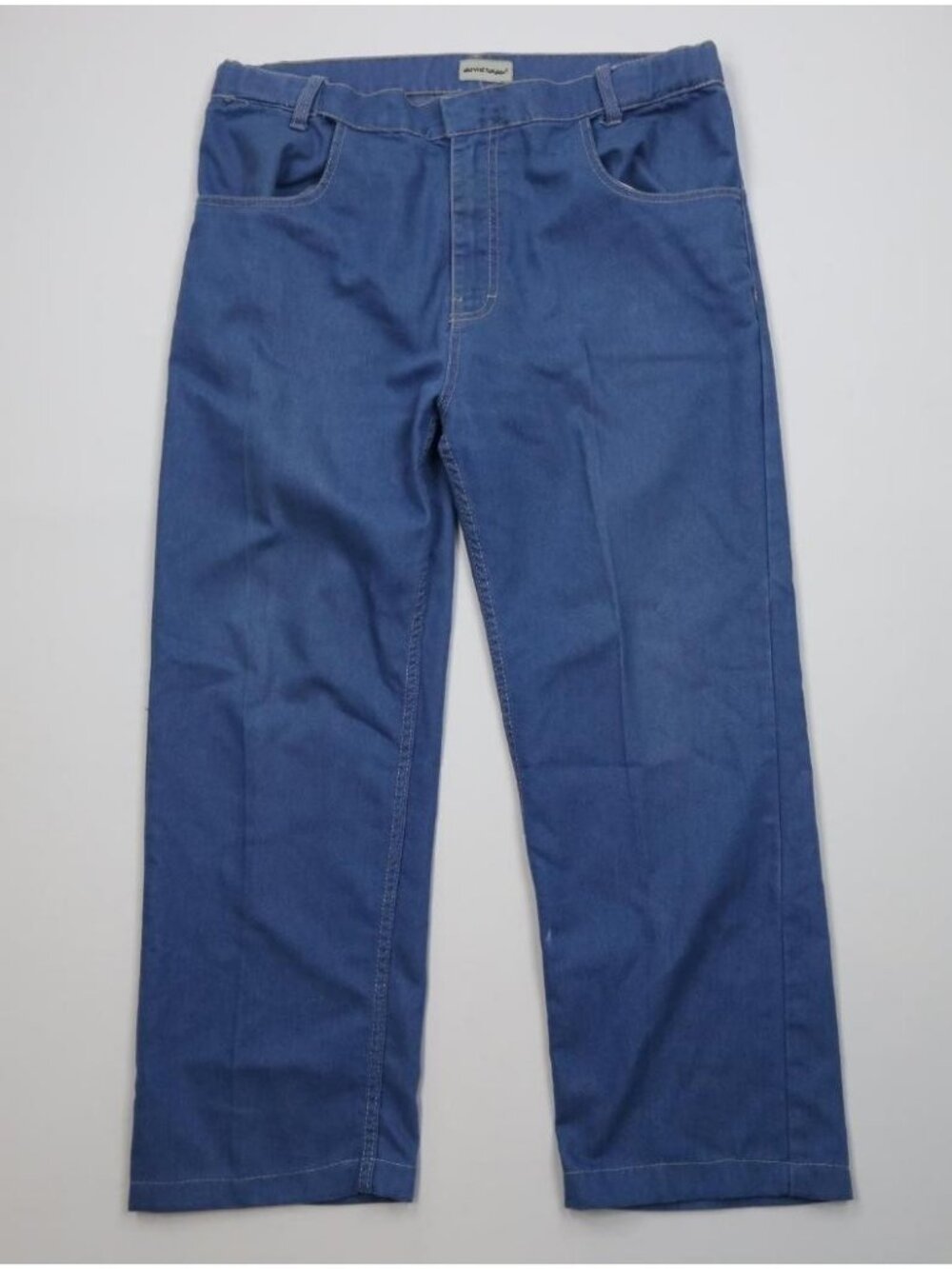 Vintage 90s Streetwear Mens 38x27 Distressed Flared Wide Leg Denim Jeans Blue